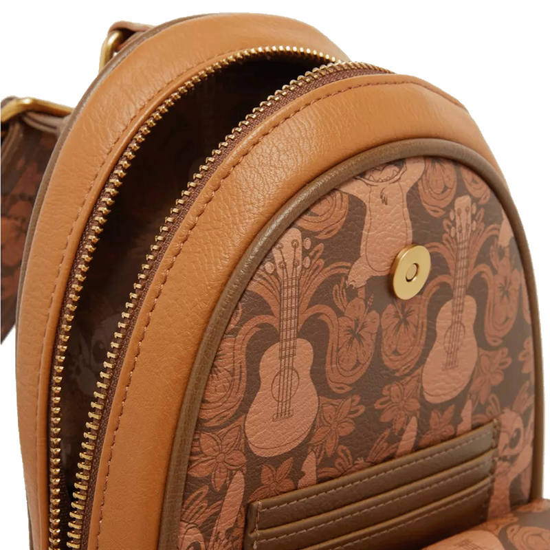 Disney Lilo & Stitch Tonal Stitch Carving Crossbody Sling Bag, , hi-res view 4